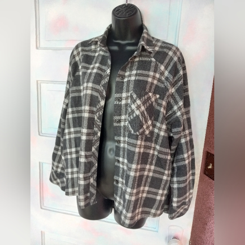 Ooak RAGE custom ouija board blackcraft cult men's flannel! Sold - Picture 2 of 3